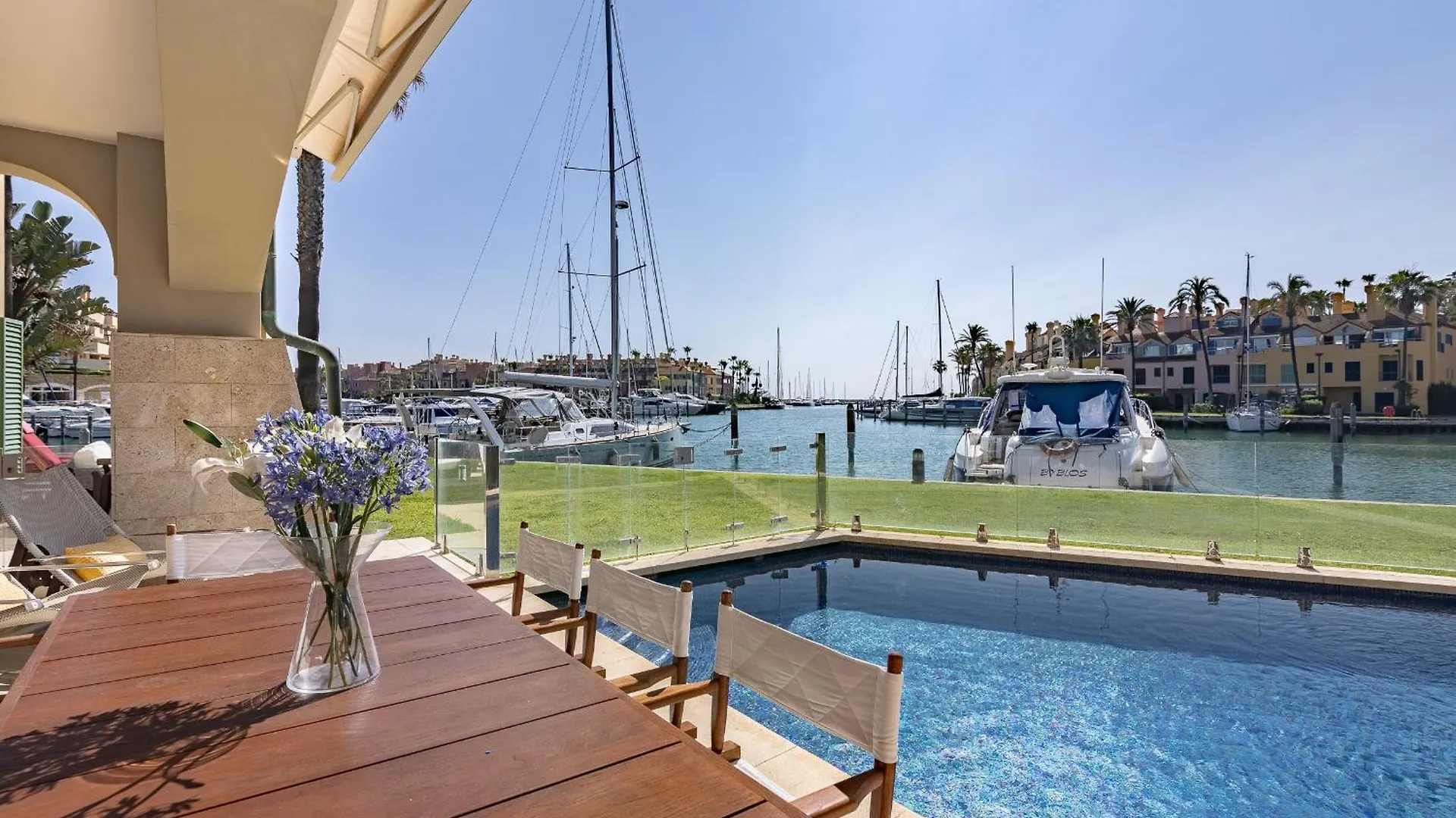 Waterside Apartment In Sotogrande Marina With Private Pool San Roque
